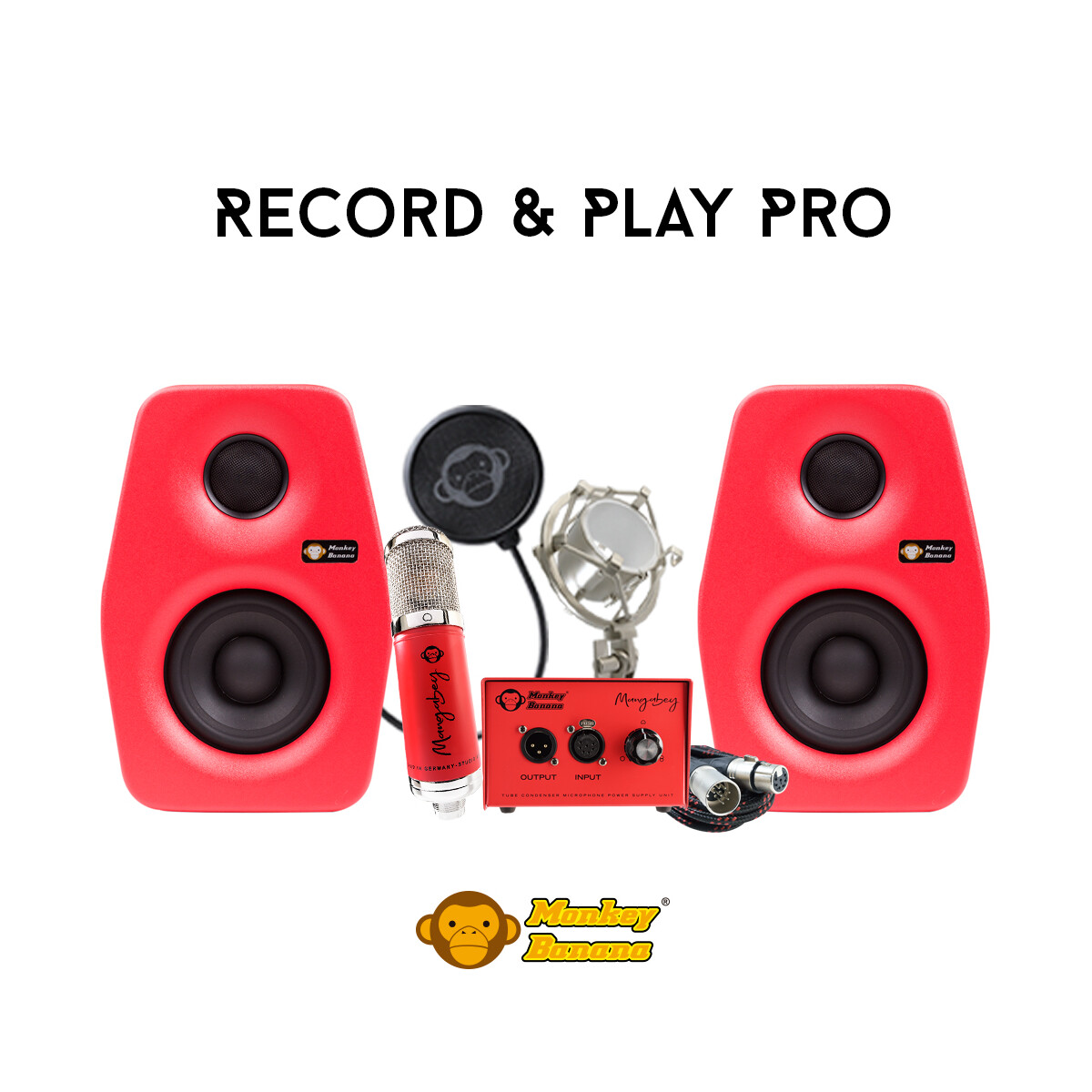 Monkey Banana Record & Play Set PRO - MeinMic - Professional Audio Sh ...
